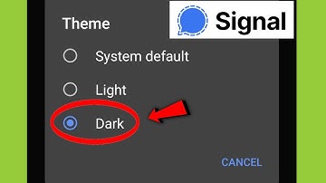 How to Enable Dark Mode on Signal App