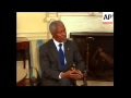 Annan tells Bush UN will help with Iraq power transition in June