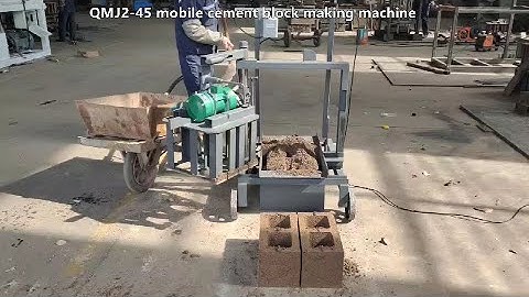 QMJ2-45 mobile block making machine