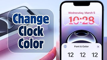 Customize iPhone 16e Lock Screen - Change Clock Font and Color Easily