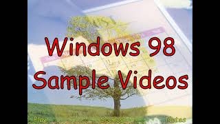Windows 98 Sample Videos DVD Menu