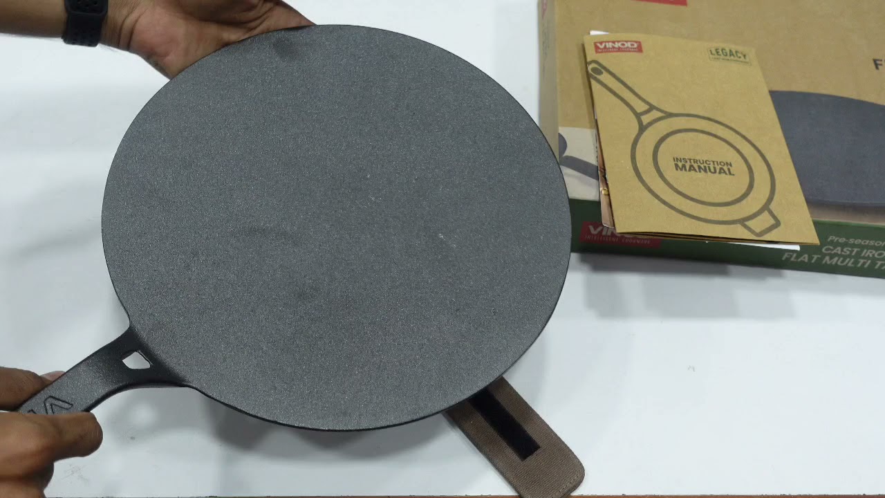 Vinod Legacy Pre - Seasoned Cast Iron Dosa Tawa - 28 cm