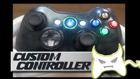 Custom Xbox 360 Controller : Transparent black with LED