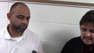 Landstown Coach Dwight Robinson after 59-48 win over Cox