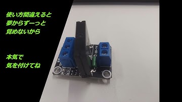 大きなLEDを点滅させるためには、スクーミーボードの電力じゃ足りないみたいなんだよそんな時には、外から電力を借りてくればいいんだよね今回は、SSR(ソリッド・ステート・リレー)って部品を使ってみたよ