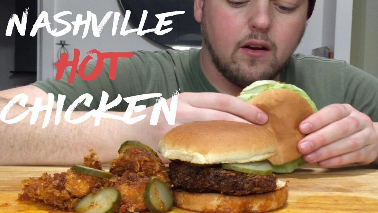 KFC NASHVILLE HOT CHICKEN MUKBANG HOMEMADE DIY