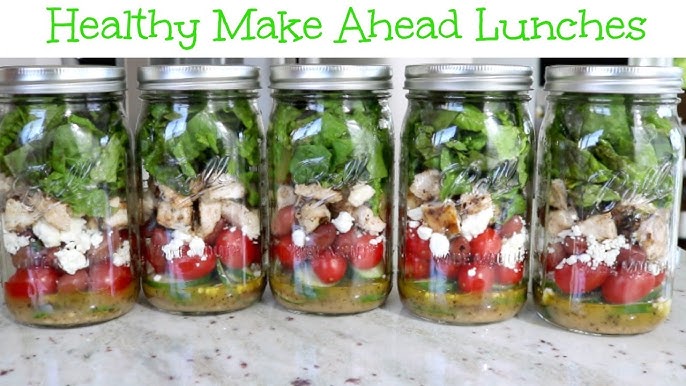 Chicken Cobb Mason Jar Salad • A Sweet Pea Chef