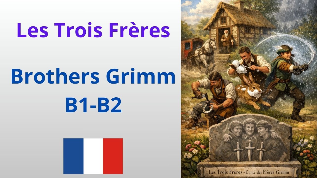 French Short Story for Beginners (B1–B2) | Les Trois Frères – Brothers Grimm