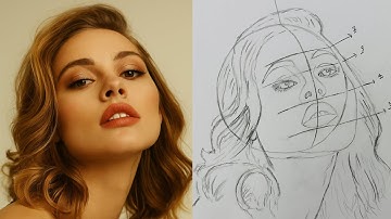 "Face Drawing Tutorial from a Photo | Pencil Portrait Drawing for Beginners | No Voice"