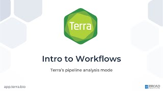 Workflows: Terra’s pipeline analysis mode (This video is DEPRECATED ⚠️ see description)
