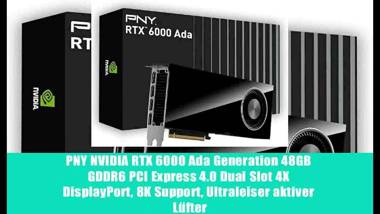 PNY NVIDIA RTX 6000 Ada Generation 48GB GDDR6 PCI Express 4.0 Dual