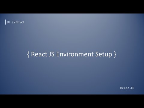 How to setup React JS in Windows