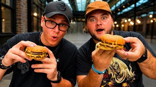 Americans try the BEST BURGER in the World….. it’s in England?