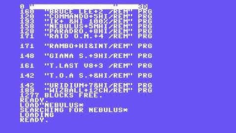 Early version of C64 open-source ROM-set running Nebulus