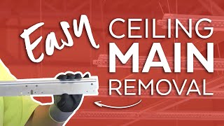 Ceiling Main Removal Made Easy | SH12 Support Hanger | Armstrong Ceiling Solutions