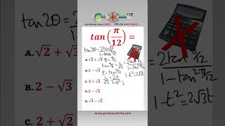 How's Your Memory of Double Angle Formulae? #mathsshorts #trigonometry