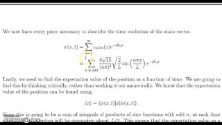 Standard 5.2 Time Evolution In An Infinite Square Well