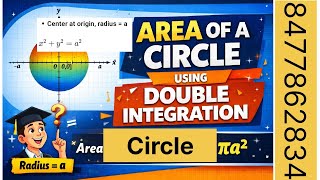 Area of Circle using Double Integration | BSc 1st Sem Maths | Cartesian Coordinates