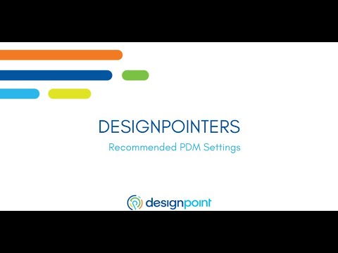 PDM – Recommended Admin Settings