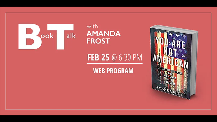 Book Talk with Amanda Frost: You Are Not American