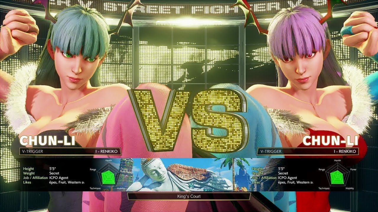 STREET FIGHTER V - MODS - CHUN LI AS MORRIGAN FROM DARKSTALKERS (PC ...