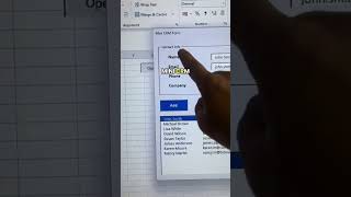 Mini CRM Form in Excel — Full Tutorial