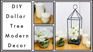 DIY Dollar Tree Everyday Modern Farmhouse Decor | Kirklands High-End Lantern Dupe | Simple DIYer