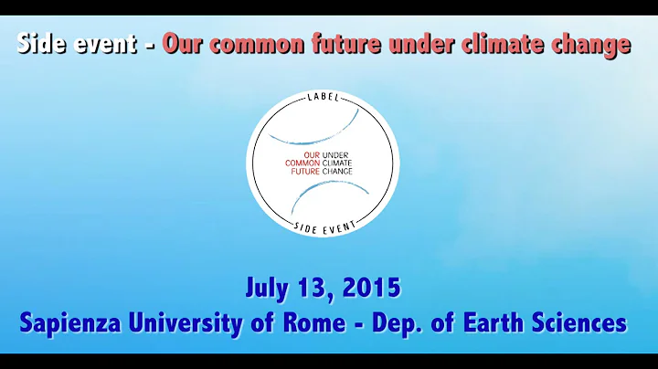 CCS - CO2 Storage side event “Our common future under climate change”