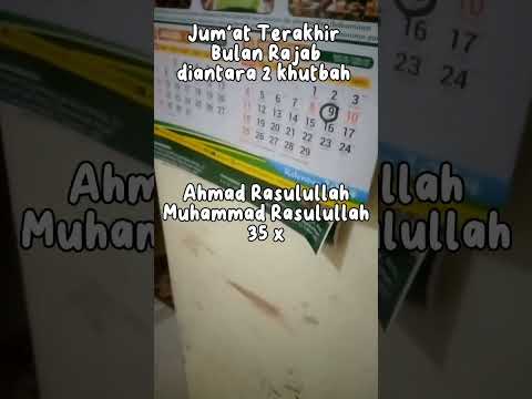 Jumat Terakhir bulan rajab #santrikeren #viral #santrikreatif