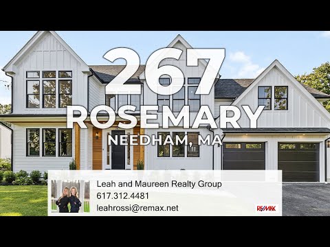 267 Rosemary Street, Needham, MA home video tour
