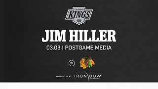 Full Head Coach Jim Hiller | 03.03.25 LA Kings fall to Chicago Blackhawks | Postgame Media News