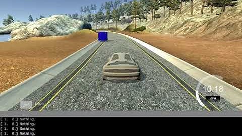 Obstacle avoidance trained neural network