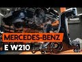 How to change front suspension arm / front control arm on MERCEDES-BENZ E (W210) [TUTORIAL AUTODOC]
