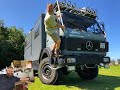 Mercedes overland truck tiny home tour.