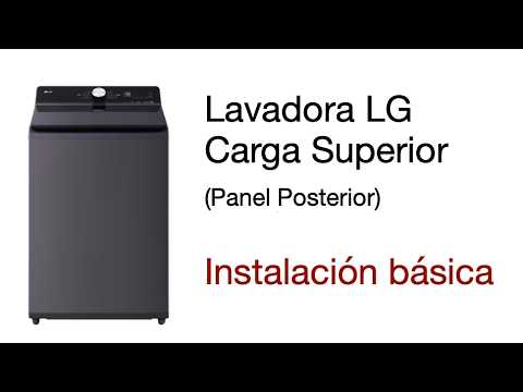 LG Services - Top Load Washer Rear Panel - Basic Installation