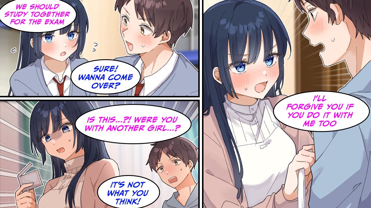 [Manga Dub] I invited the transfer student I secretly liked over to my place to study for a test but