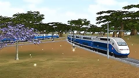 Train Sim - India Using TGV Duplex at Snowy Day - Simulasi Kereta Api