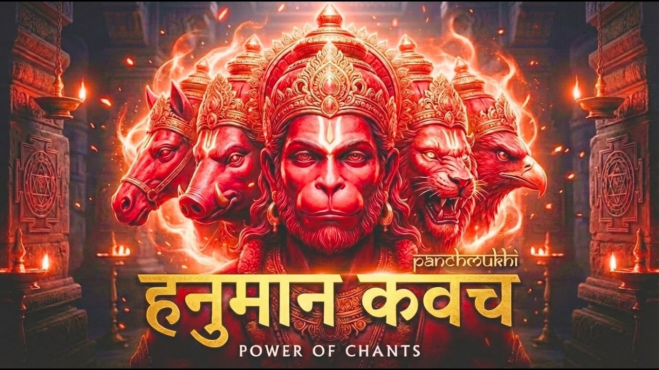 Listen Daily 🔱 Panchmukhi Hanuman Kavach | पंचमुखी हनुमान कवच | Powerful Raksha Mantra