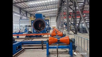 Animation of steel pipe 3 layer PE coating process