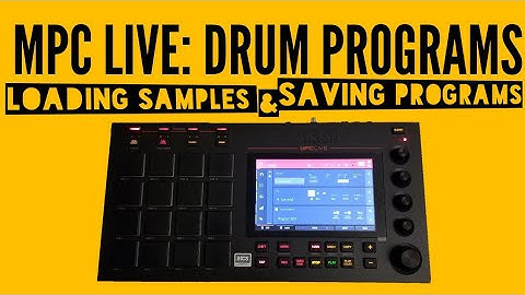 Akai MPC LIVE Tutorial - Drum Programs - how to load and save - Lifted Noise