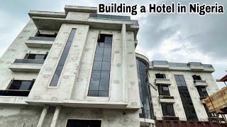 Building construction in Nigeria, Hotel finishing stages,  Lighting/furniture, homemade vs imported