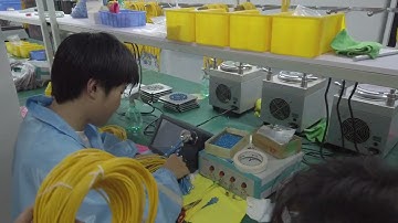 Original Video Taken From Our Factory Direclty Fiber Optic Patch Cord Workshop