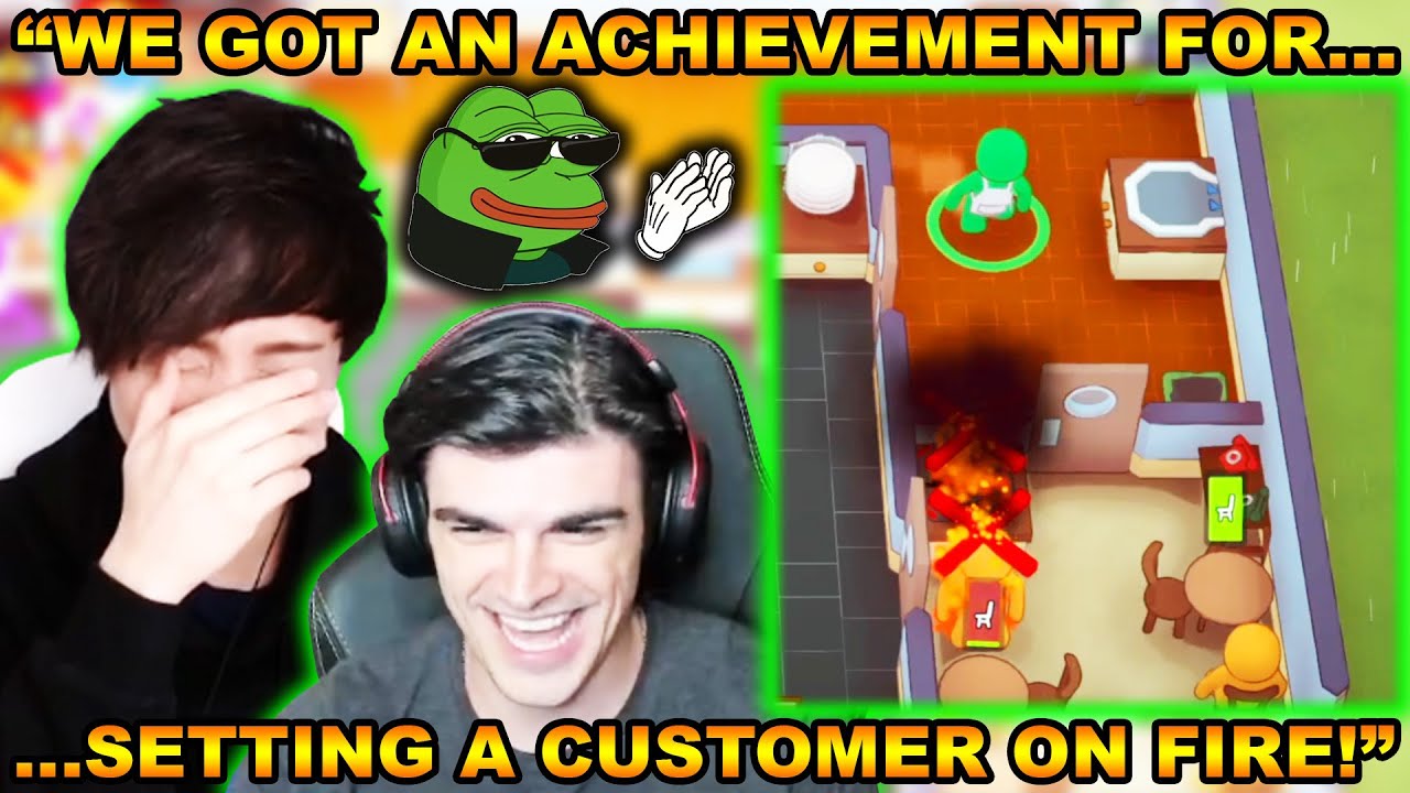 Sykkuno AND Foolish ACTUALLY GOT AN ACHIEVEMENT FOR SETTING CUSTOMER ON