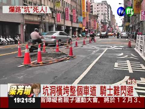 "坑洞"殺人! 騎士倒地遭輾斃