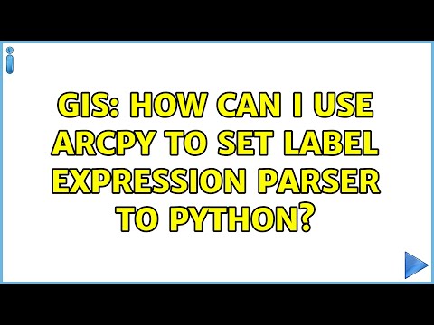 GIS: How can I use Arcpy to set label expression parser to Python?