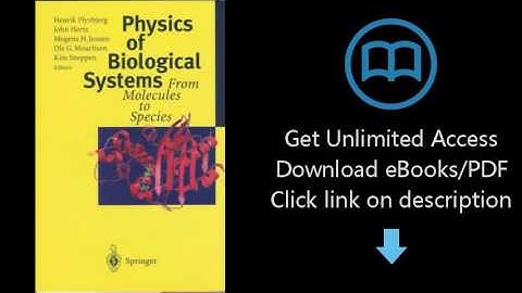 Download Physics of Biological Systems: From Molecules to Species (Lecture Notes in Physics) [P.D.F]