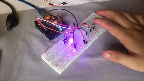 Color Mixing LED using LDRs Sensor