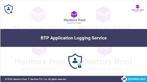 SAP BTP Application Logging Service | App Monitoring & Log Analytics | DevOps & Admin Training