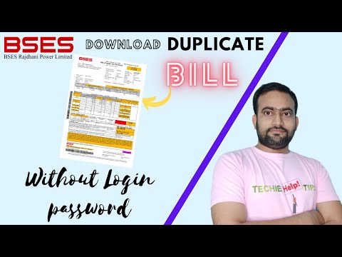 How to download BSES Rajdhani electricity duplicate bill without login password | duplicate copy