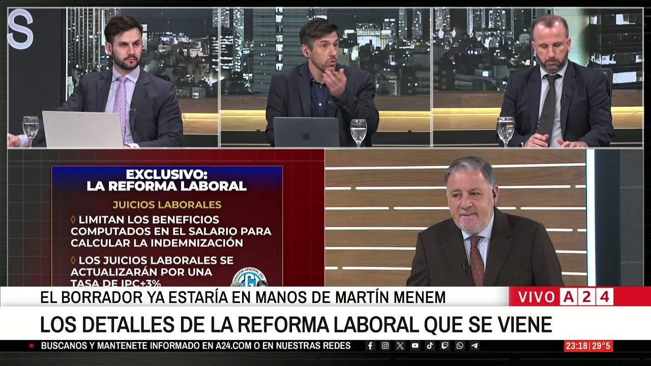 🔴LOS DETALLES DE LA REFORMA LABORAL QUE SE VIENE - YouTube